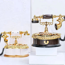 Ancien téléphone collection / Light Luxury Classic Style Dial Old-fashioned Telephone Music Box Home Desk