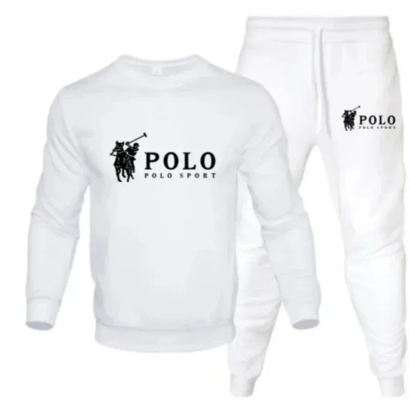 Ensemble Jogging Homme Automne Hiver - Sweat Col Rond + Pantalon Sport Casual - kadopascher