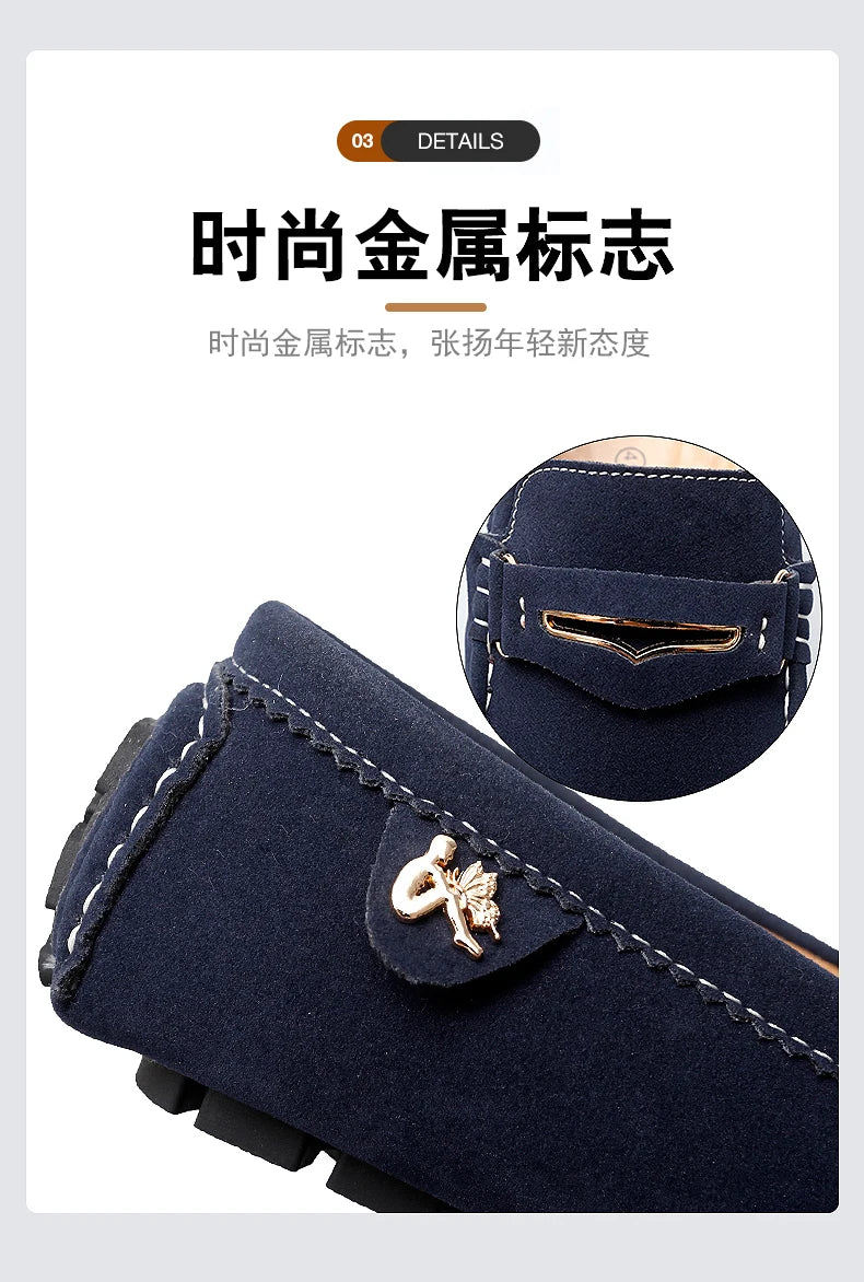 Chaussures Bateau Homme Style Britannique - Mocassins Slip-On Casual