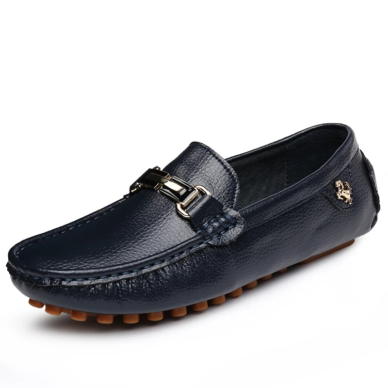 Mocassins Homme Sans Lacets – Chaussures Plates Respirantes & Confortables | Tailles 37-48 | Blanc, Noir, Bleu, Marron