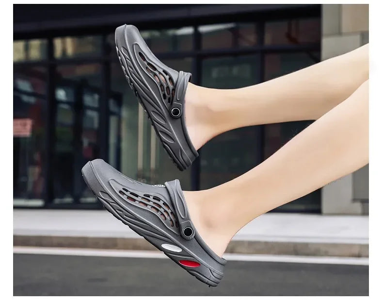 Sandales de plage été 2024 / Summer Quick Dry Flat Classical Men Women Clogs Plus Size 36-49 - kadopascher