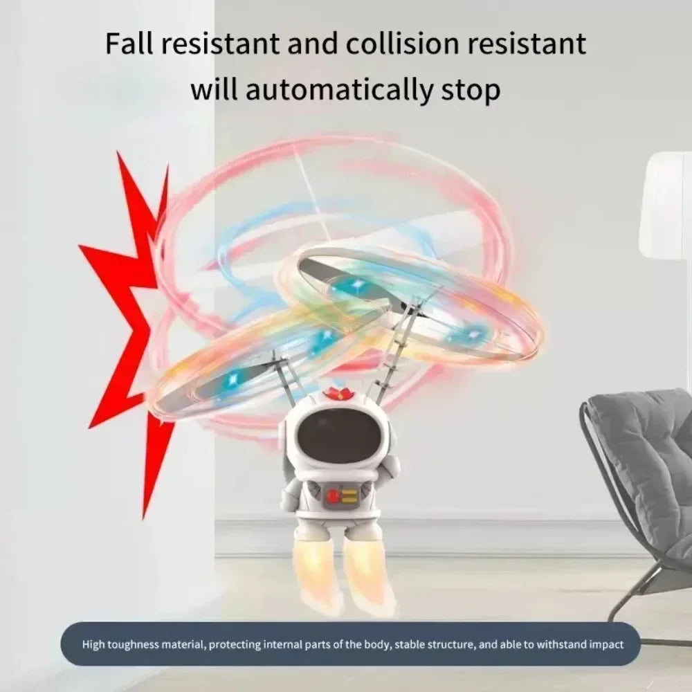 Robot Astronaute Volant Lumineux Lévitation UFO - Jouet Interactif LED - kadopascher