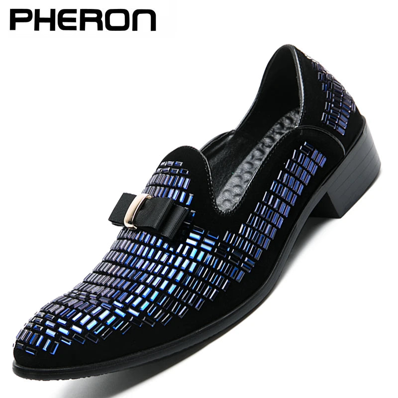 Mocassins Strass Homme – Chaussures Habillées Slip-On | Mariage & Soirée
