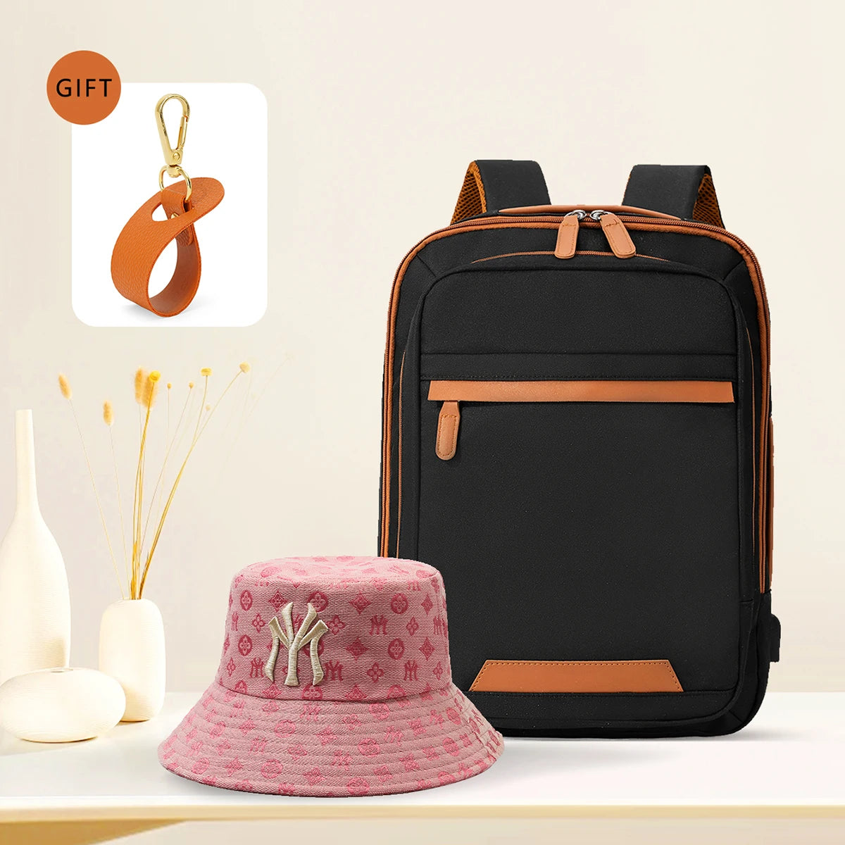 Sac à Dos USB Rechargeable Waterproof – Nylon Premium, Grande Capacité, Unisexe - kadopascher