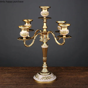 Chandelier / European Style Candle Holders Wedding Retro Household Western Food Romantic Candlelight Dinner