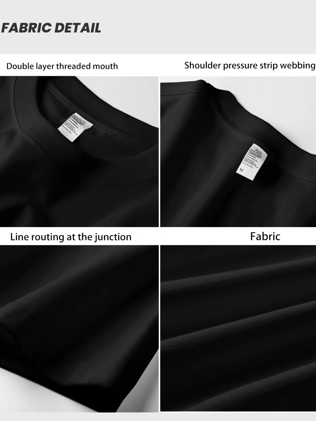 T-shirt homme collection 2025 chic et élégant 
summer 100% pure cotton fashionable casual loose black rabbit cartoon pattern printed round neck short sleeved T-shirt top - kadopascher