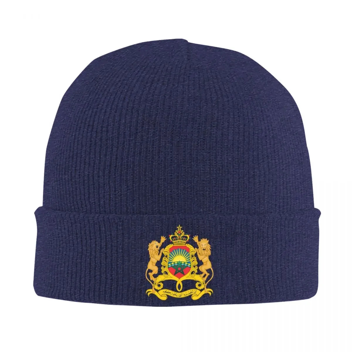 Morocco Of Arms Winter Beanie - Warm Unisex Patriot Beanie