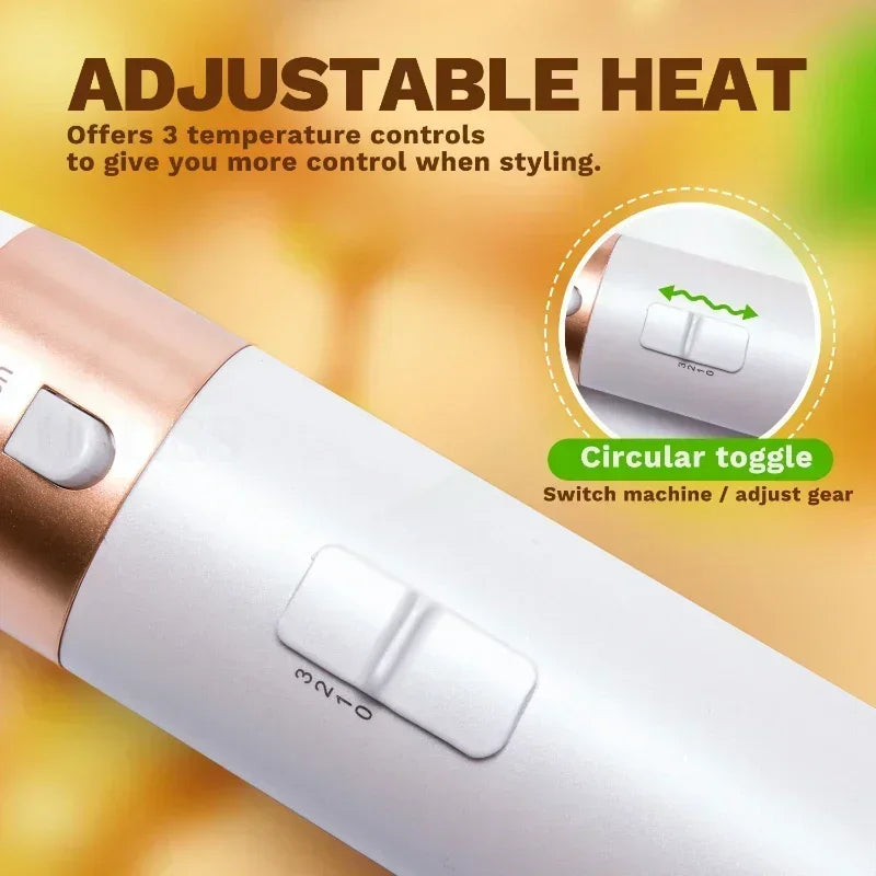 Set de peinado profesional 5 en 1: secador, plancha y rizador