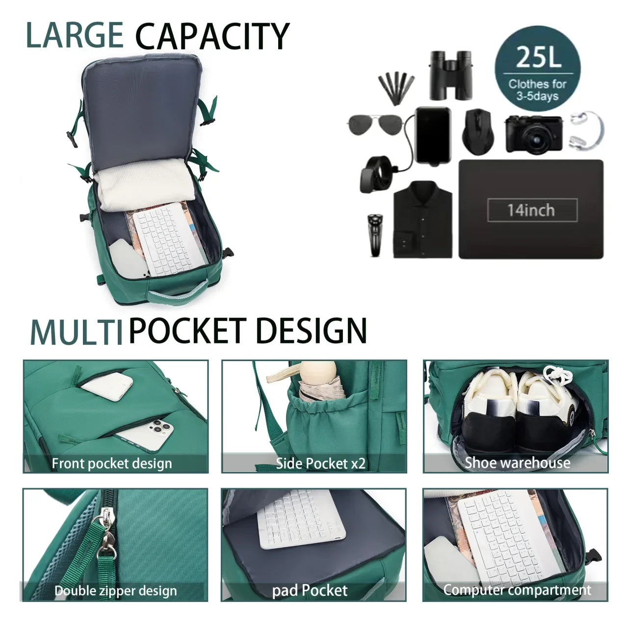 Couples Leisure Lightweight Backpack Travel Backpack Female New Backpack Student Schoolbag Large Capacity Travel Commuter Luggag - kadopascher