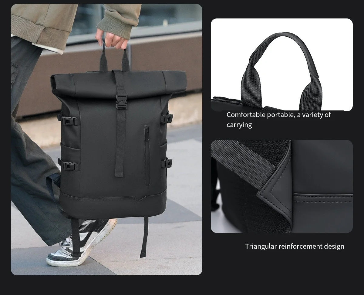Sac à Dos Tendance Unisexe – Compartiment Laptop, Grande Capacité, Style Casual Premium - kadopascher