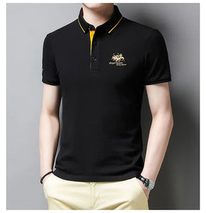 Polo brodé luxe été 2024 / New Summer Korean  Embroidered Polo Shirt Men's Luxury