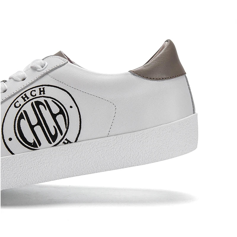 Chaussures Casual Femme – Marche Confortable Semelle Plate Cuir Synthétique