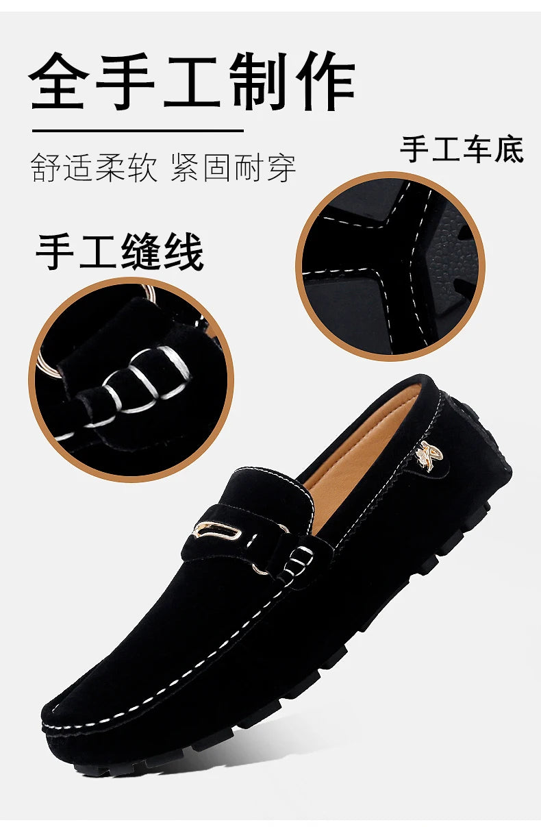 Chaussures Bateau Homme Style Britannique - Mocassins Slip-On Casual