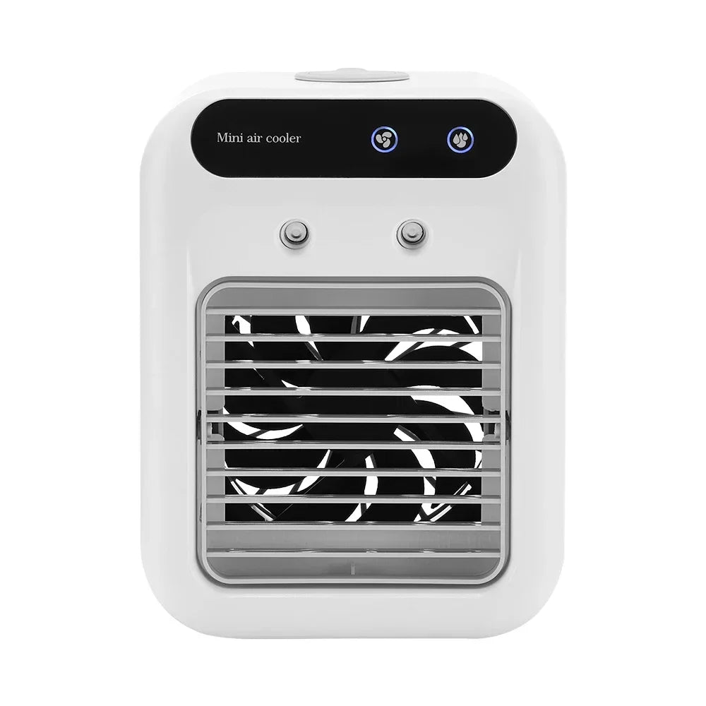 Ventilateur Climatiseur 3-en-1 – Mini Refroidisseur & Humidificateur USB | Bureau & Maison