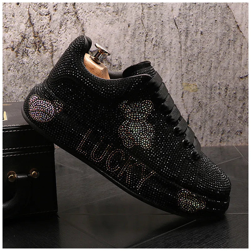 Mocassins Brodés Homme WVHK – Loafers Luxe Imperméables | Semelle Plateforme Printemps Automne - kadopascher
