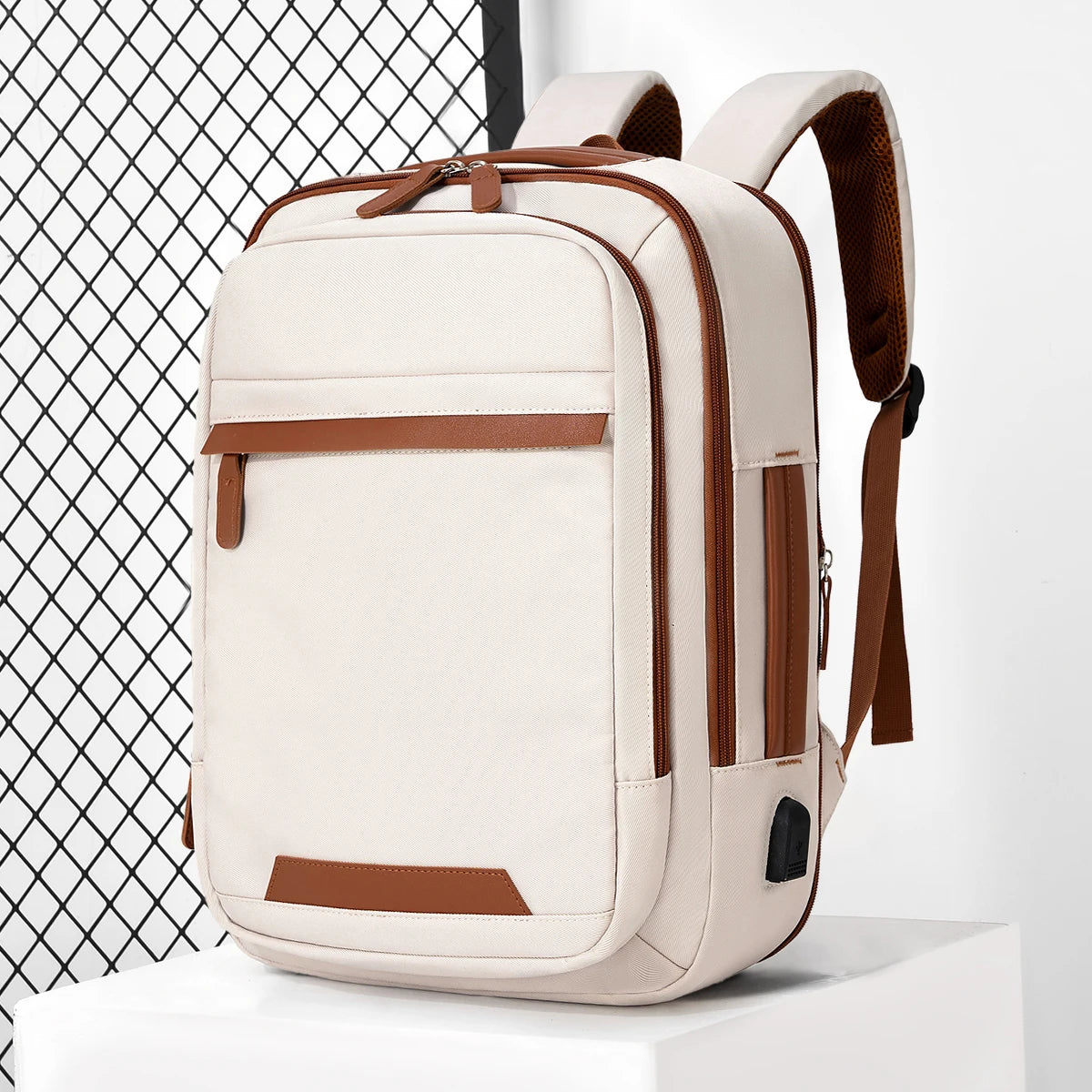 Sac à Dos USB Rechargeable Waterproof – Nylon Premium, Grande Capacité, Unisexe - kadopascher