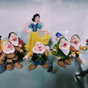 8Pcs/Set Disney Figure Toy Movie Snow White And The Seven Dwarfs Action Figures Doll Model Collection Decoration - kadopascher