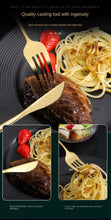 Service plaqué or 24 pièces / 24pcs Gold Dinnerware Set Stainless Steel Steak Knife Fork Coffee Spoon Teaspoon Flatware Dishwasher Safe Kitchen Tablewar - kadopascher