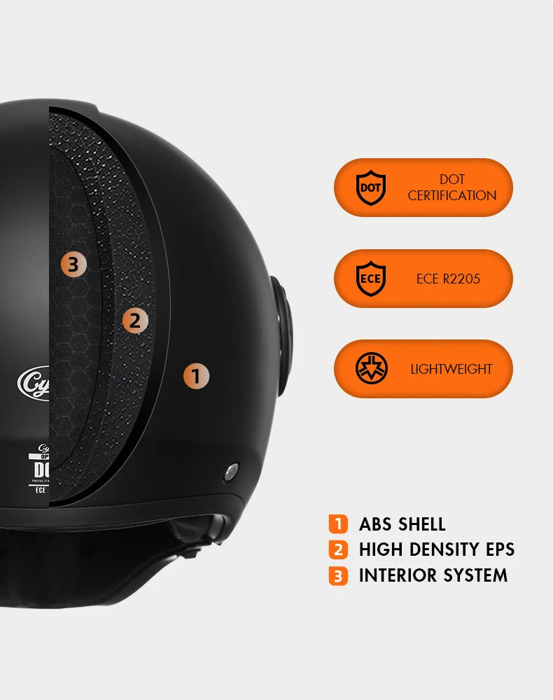 Casque Moto Modulable CYRIL OP12A – Homologué DOT/ECE Double Visière