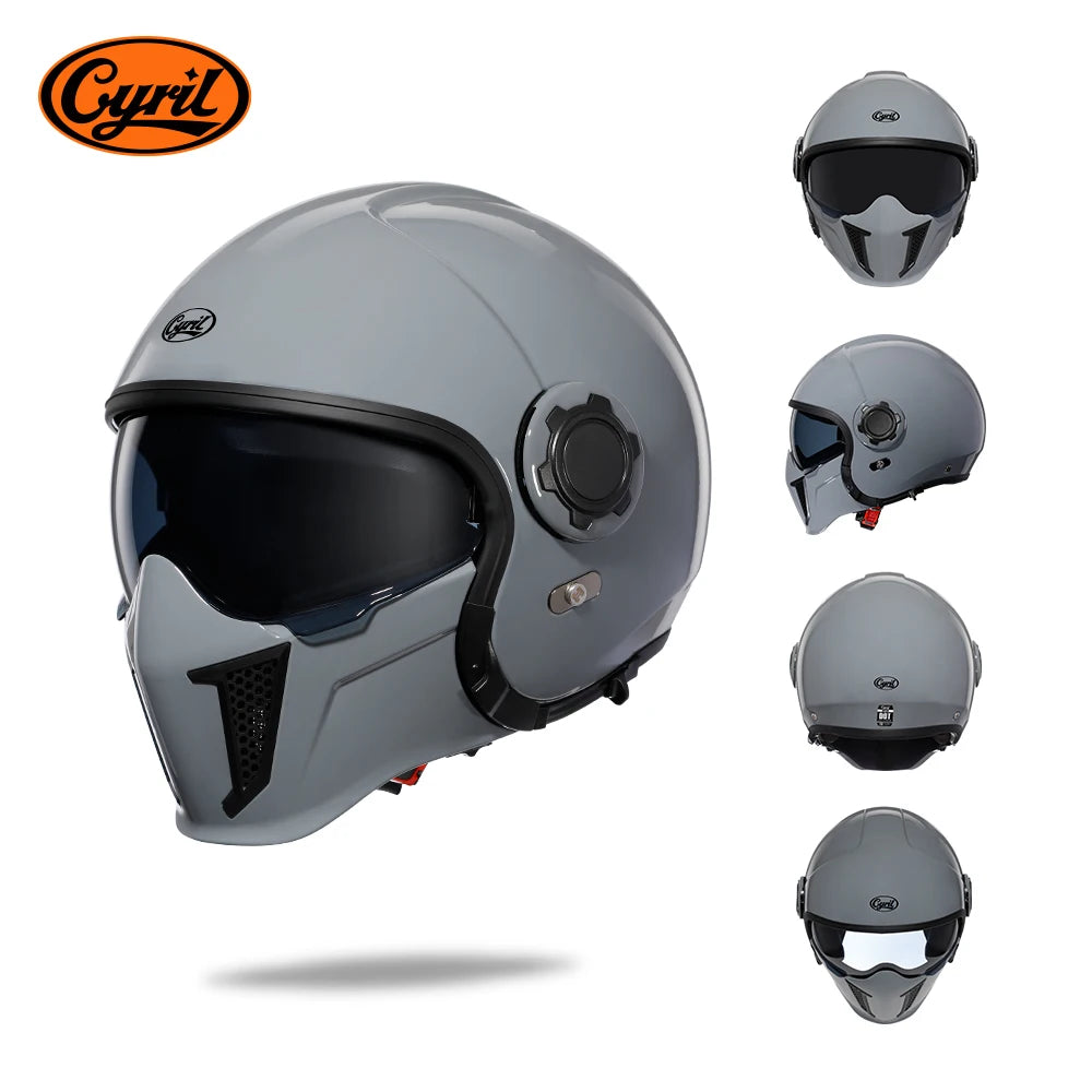 Casque Moto Modulable CYRIL OP12A – Homologué DOT/ECE Double Visière