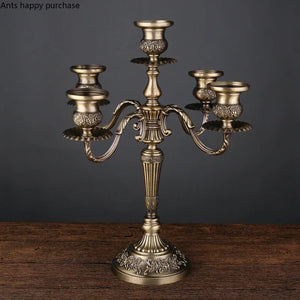 Chandelier / European Style Candle Holders Wedding Retro Household Western Food Romantic Candlelight Dinner