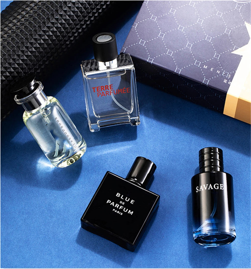 Coffret Parfum Homme Luxe - 4 Fragrances 100ml Cadeau Premium