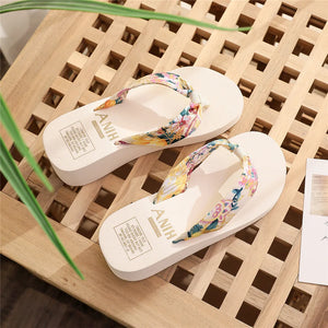 Claquettes Sandales femme été 2024 / Fashion Women Flip Flops Summer Beach Platform Slippers Casual Outside Wedges Sandals Summer Women Shoes