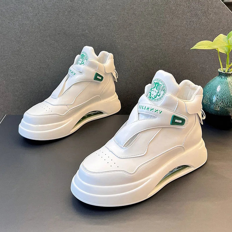 Sneakers Montantes Homme – Chaussures Casual Légères Respirantes Semelle Épaisse