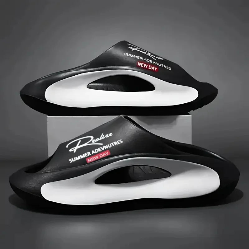 Sandales Homme EVA Légères - Claquettes Design Cartoon Intérieur/Extérieur