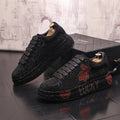 Mocassins Brodés Homme WVHK – Loafers Luxe Imperméables | Semelle Plateforme Printemps Automne - kadopascher