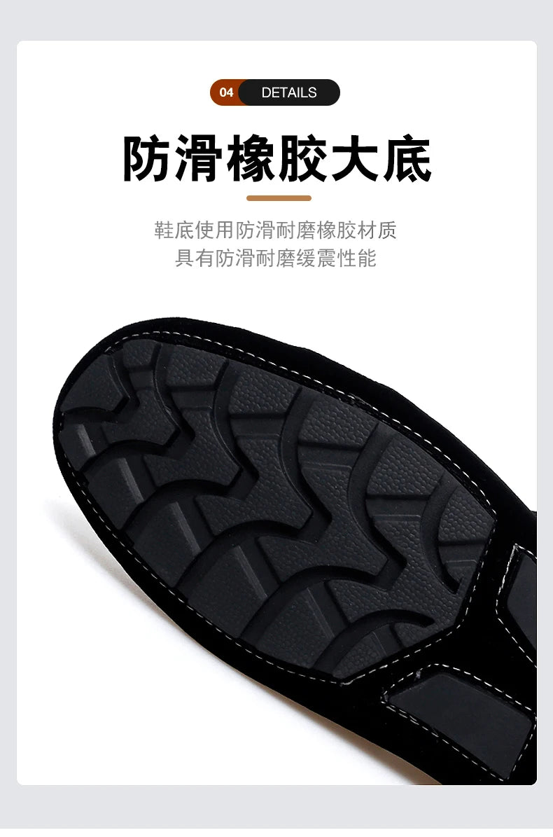 Chaussures Bateau Homme Style Britannique - Mocassins Slip-On Casual