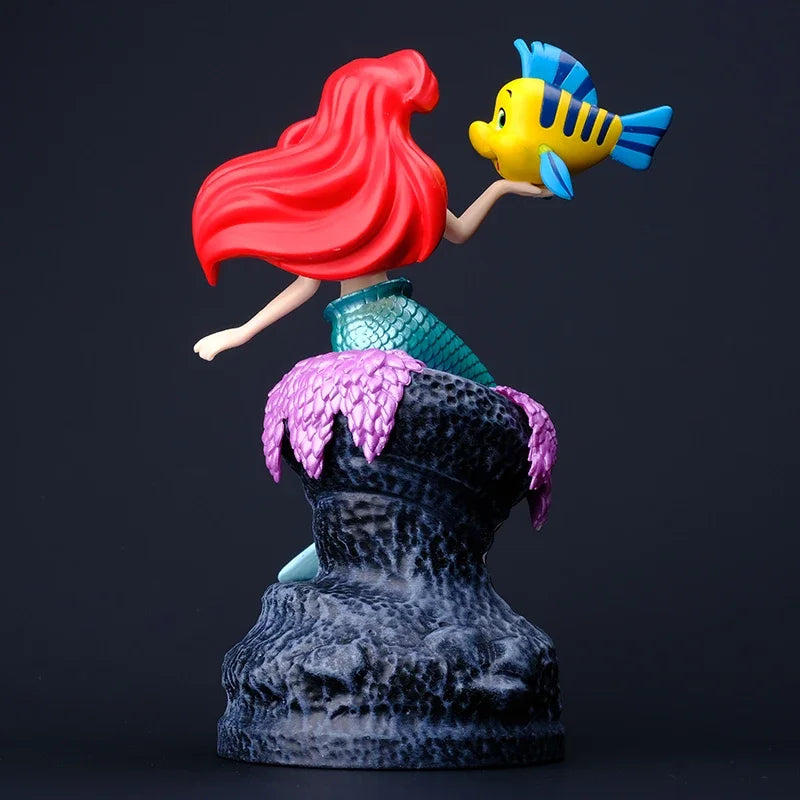 Disney Princess Ariel Anime Little Mermaid Action Figure Toys Ariel Pvc Collection Room Car Cake Decoration Gift for Kids Girls - kadopascher