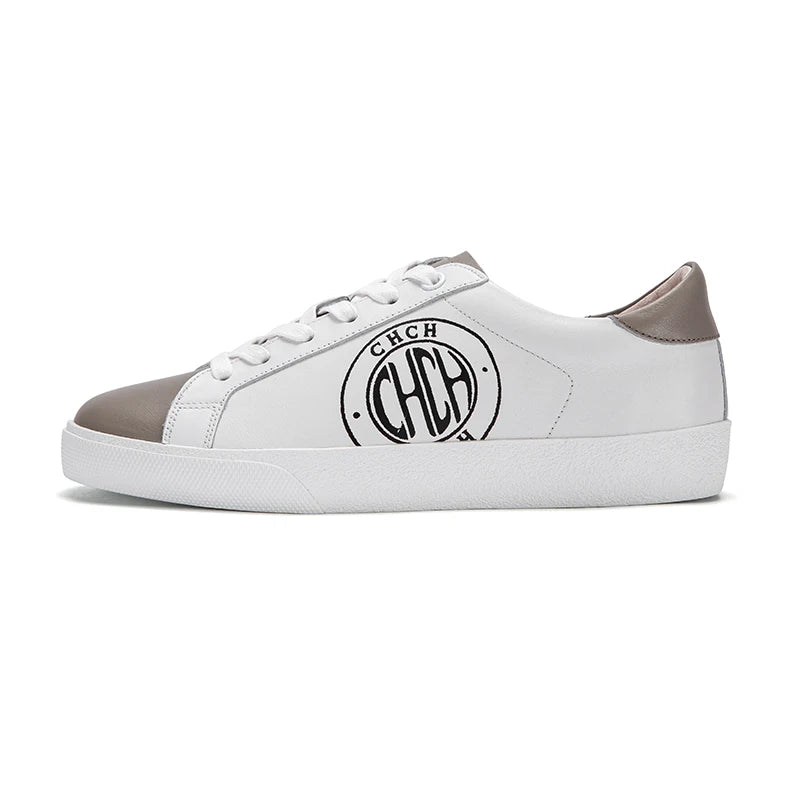 Chaussures Casual Femme – Marche Confortable Semelle Plate Cuir Synthétique