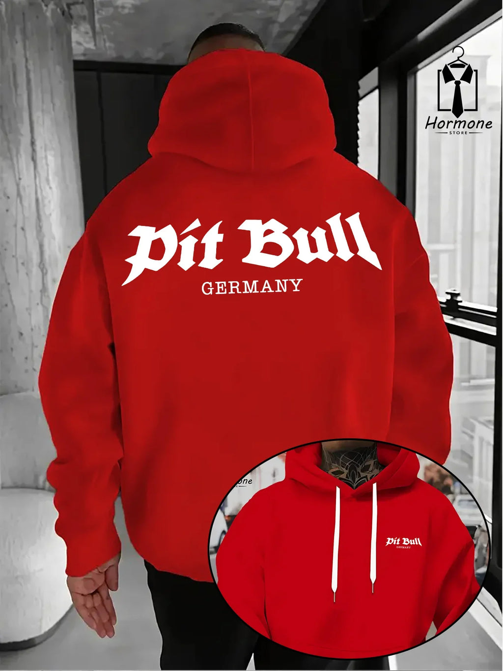 Sudadera con capucha de Pit Bull para hombre
