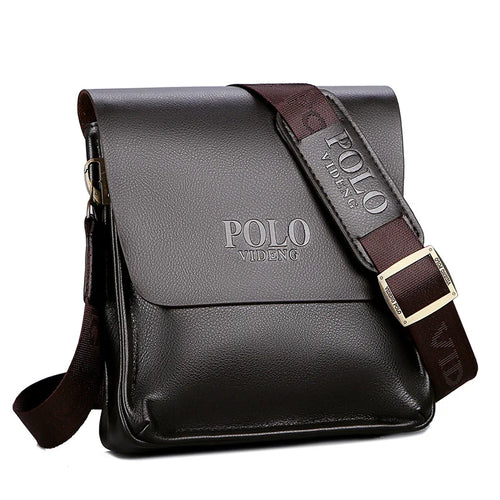 Sacoche de luxe en cuir pour homme / The leisure business single shoulder bag Polo vertical bag man trend inclined shoulder bag - kadopascher