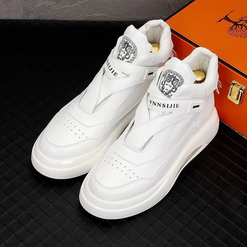 Sneakers Montantes Homme – Chaussures Casual Légères Respirantes Semelle Épaisse