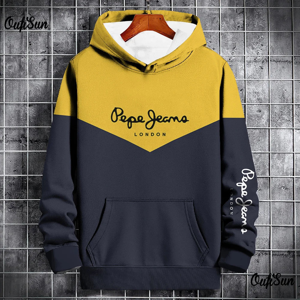 Sudadera con capucha con estampado 3D Pepe Streetwear para hombre de invierno