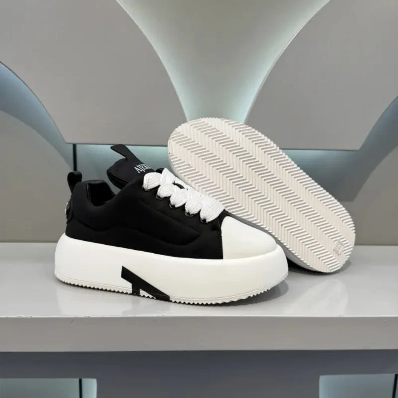 Chaussures Blanches Homme Semelle Épaisse – Sneakers Casual Antidérapantes