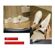 Chaussures luxe décontractées / Men's Spring 2024 Comfortable Breathable Sport Casual Mesh Shoes Youth Trendy Versatile White Sneakers - kadopascher