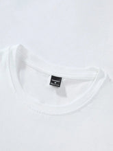 T-shirt homme collection 2025 chic et élégant 
100% pure cotton summer loose size BE KIND letter cartoon print casual comfortable round neck short sleeved T-shirt top - kadopascher
