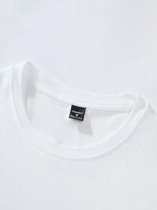 T-shirt homme collection 2025 chic et élégant 
100% pure cotton summer loose size BE KIND letter cartoon print casual comfortable round neck short sleeved T-shirt top - kadopascher
