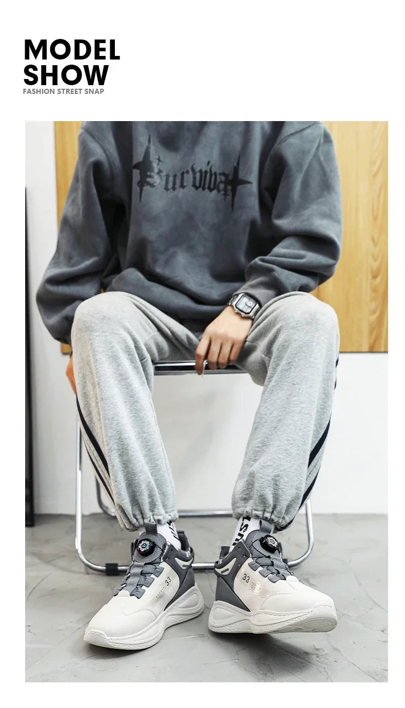 Baskets Homme Boucle Rotative - Sneakers Outdoor Antidérapantes Durables