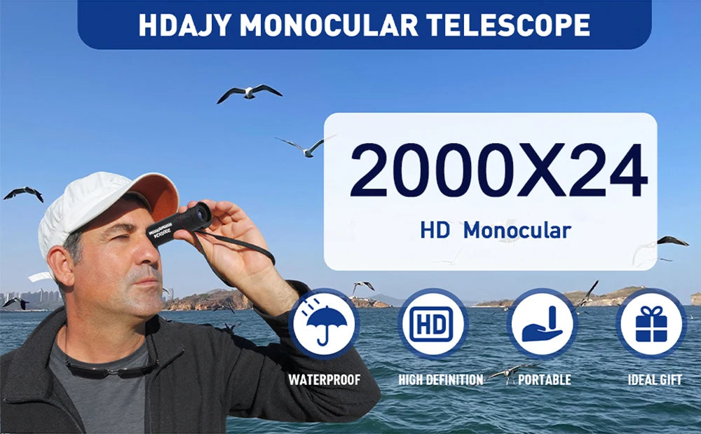 Télescope Monoculaire HD 2000X24 avec Adaptateur Smartphone - Observation Astronomique - kadopascher