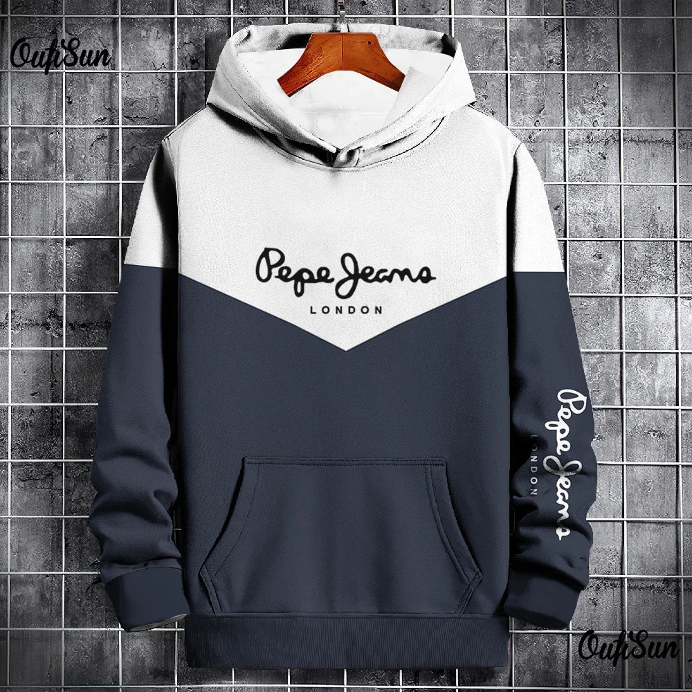 Sudadera con capucha con estampado 3D Pepe Streetwear para hombre de invierno