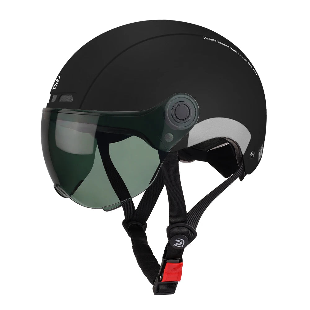 Casque Vélo PEMILA V-08T avec Lunettes HD Intégrées – Protection 4 Saisons | MTB Route E-Bike - kadopascher