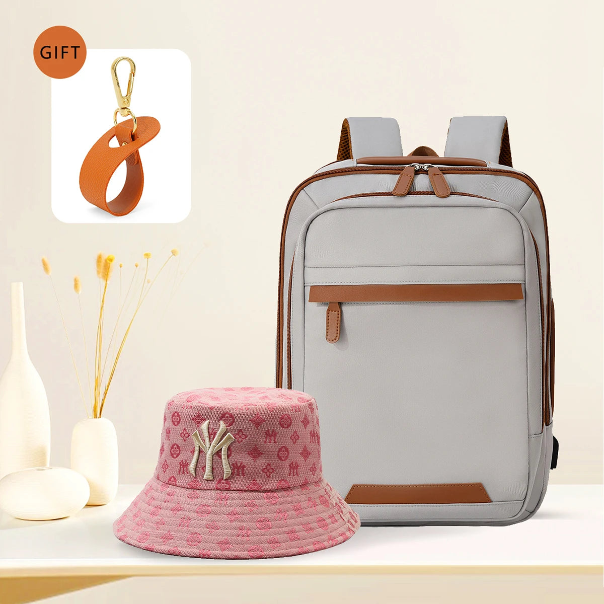 Sac à Dos USB Rechargeable Waterproof – Nylon Premium, Grande Capacité, Unisexe - kadopascher
