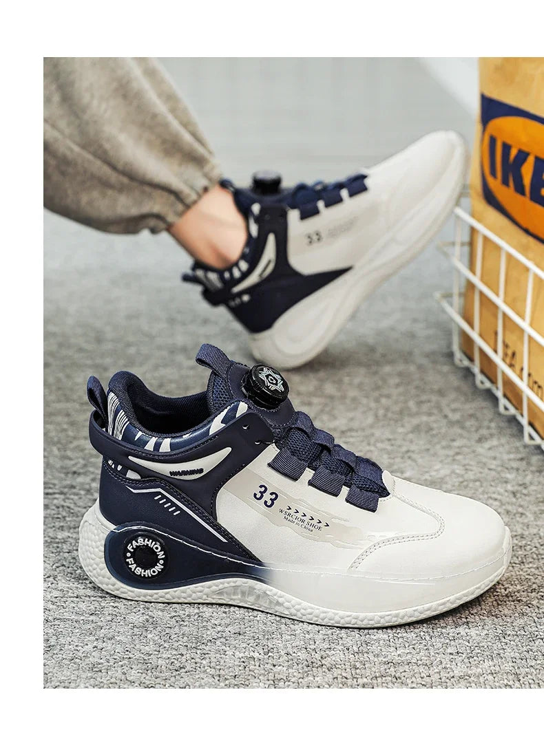 Baskets Homme Boucle Rotative - Sneakers Outdoor Antidérapantes Durables