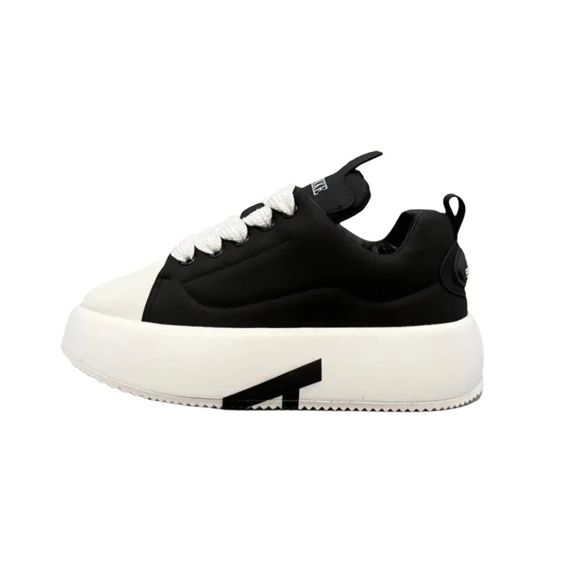 Chaussures Blanches Homme Semelle Épaisse – Sneakers Casual Antidérapantes