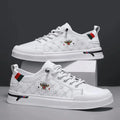 Men's Luxury White Breathable Sneakers - Trendy Casual Sport Shoes 2026