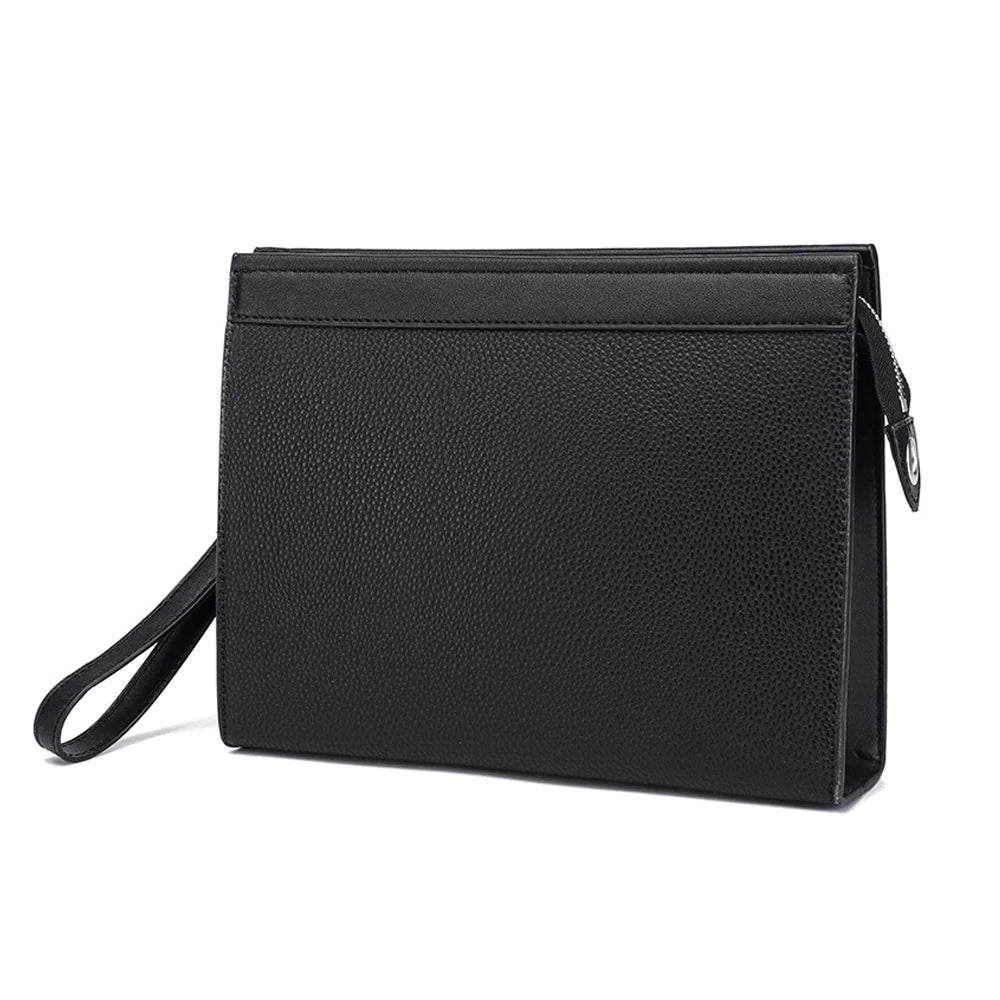 Pochette Enveloppe Homme Cuir – Clutch Business Designer avec Poignée | Porte-Monnaie & Téléphone - kadopascher